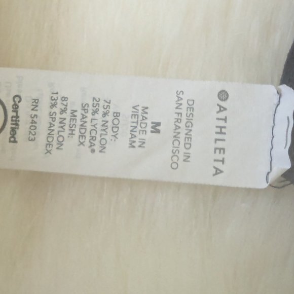 ATHLETA POWERVITA CONSCIOUS CROP SPORTS BRA - SZ M - COLOR BLOCK - Picture 7 of 7